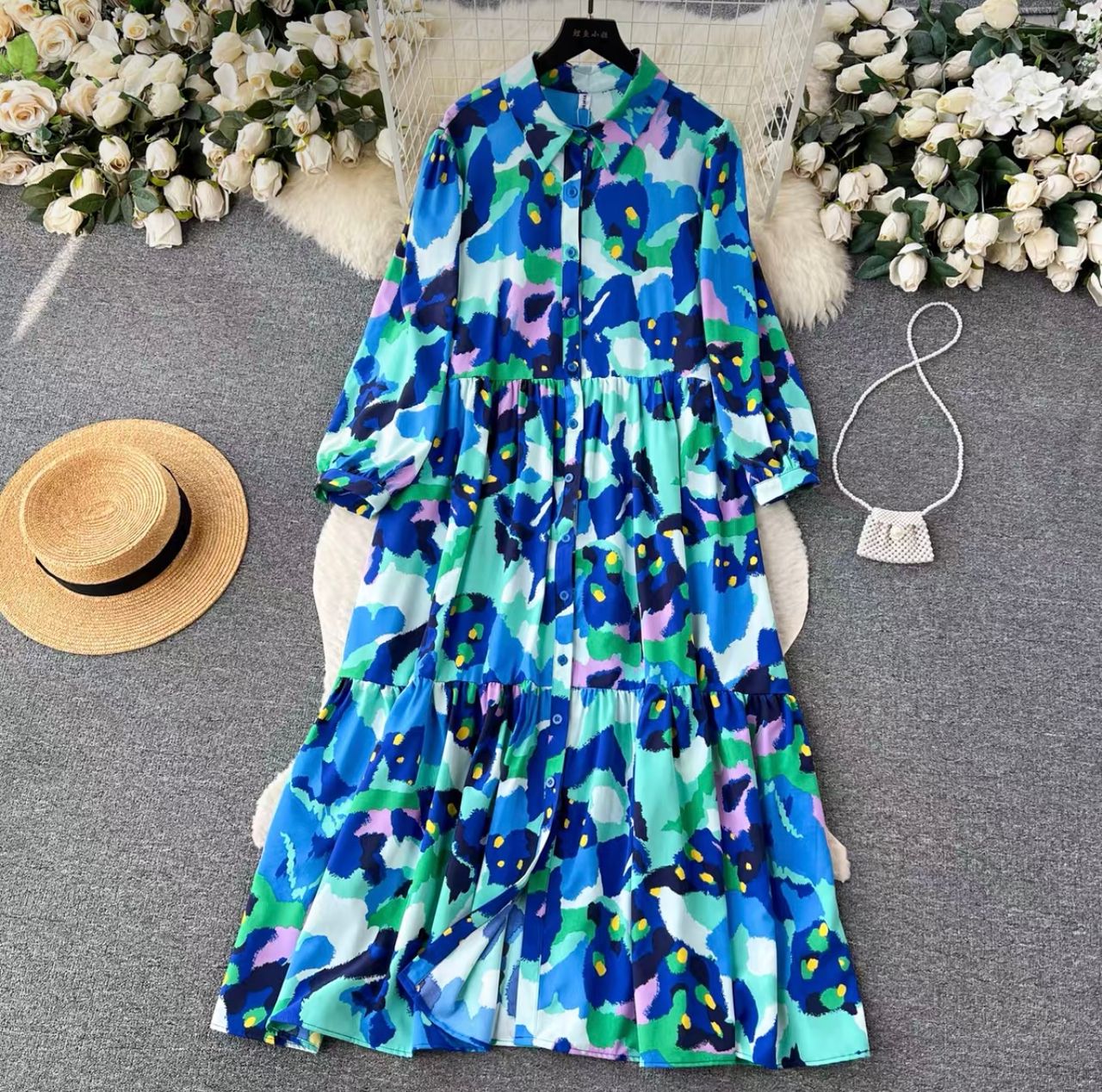 Blessed with my presence floral dress CD612 image