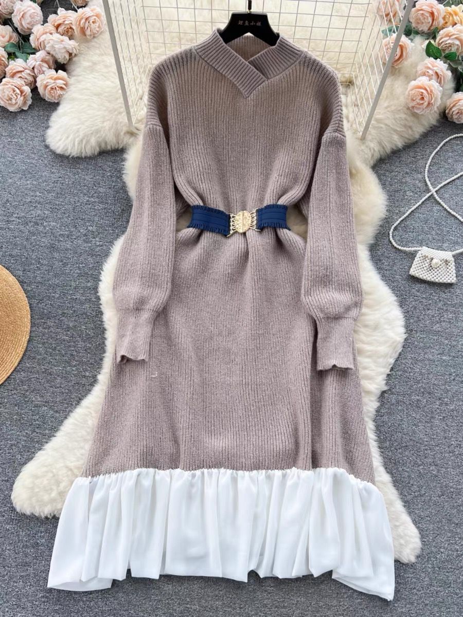 Travel queen sweater dress KD153 image