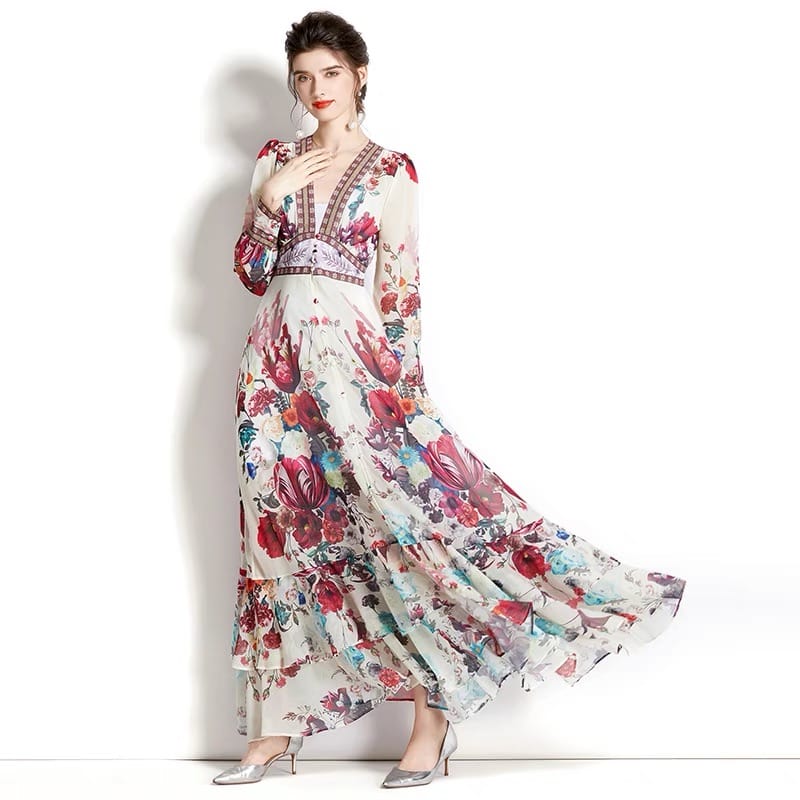 Lily high rise floral dress ED28 image
