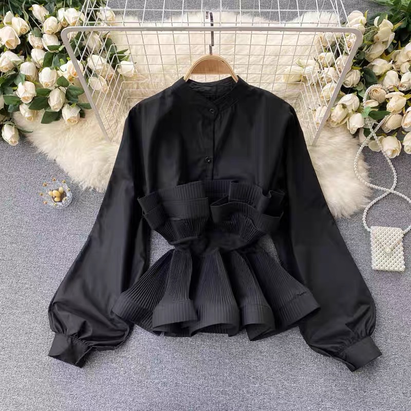 Flutter you away ruffle blouse BE113 image