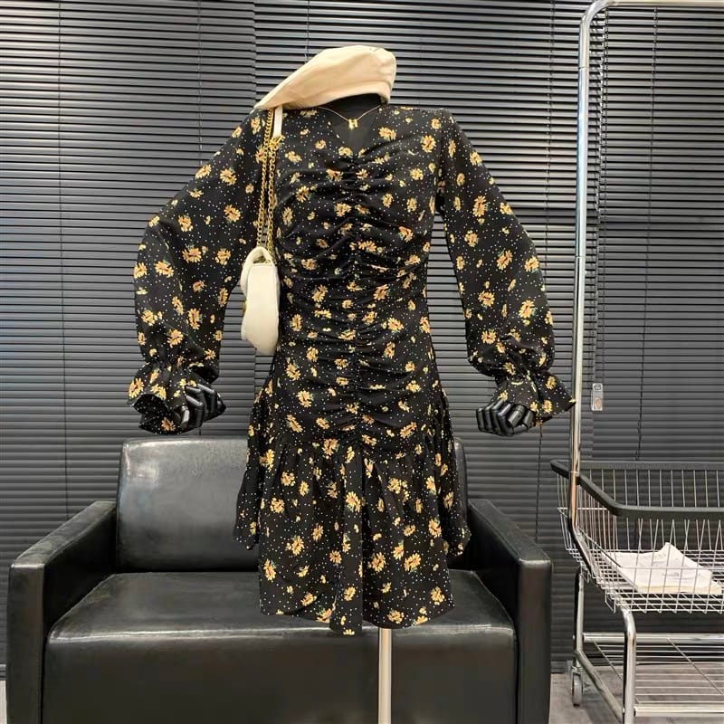 Mind your business ruched dress image