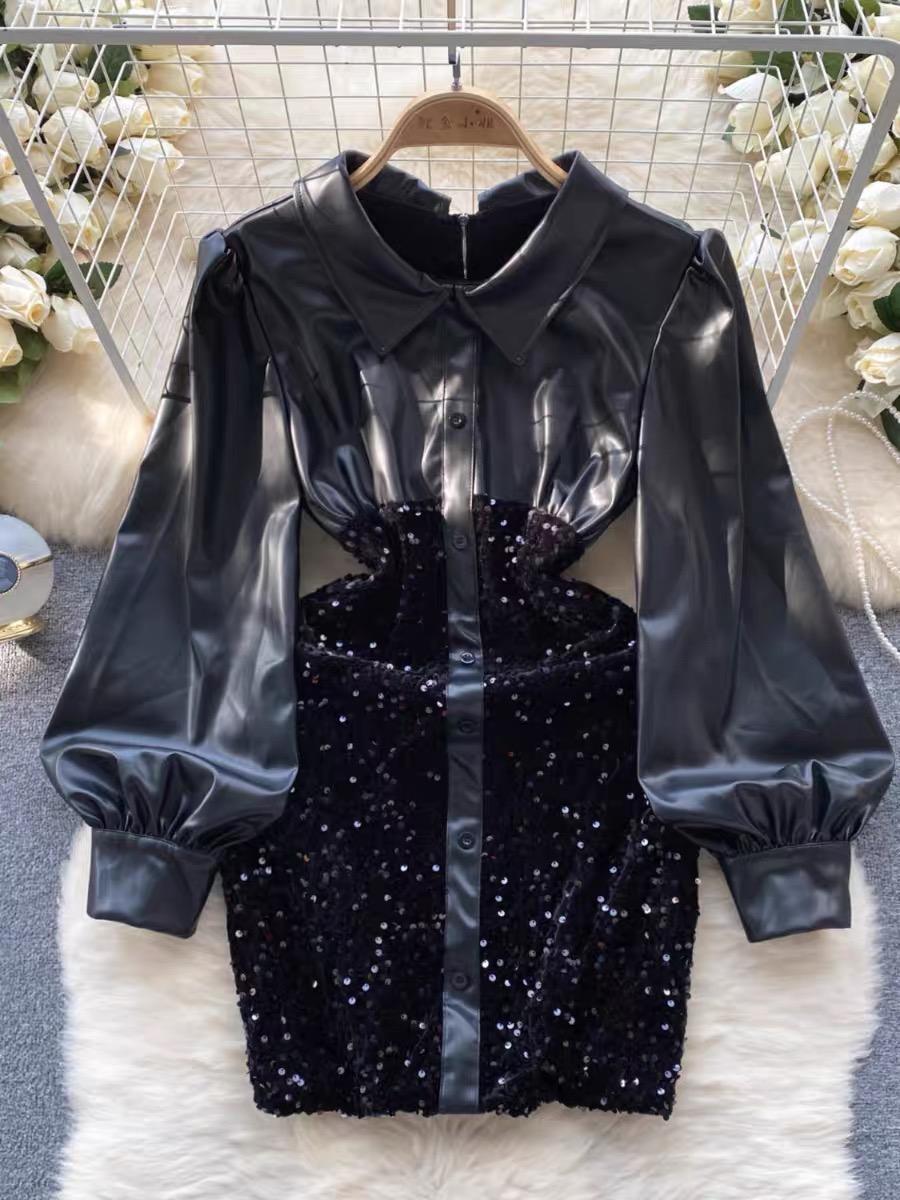 Lucky clover babe sequin dress EBC151