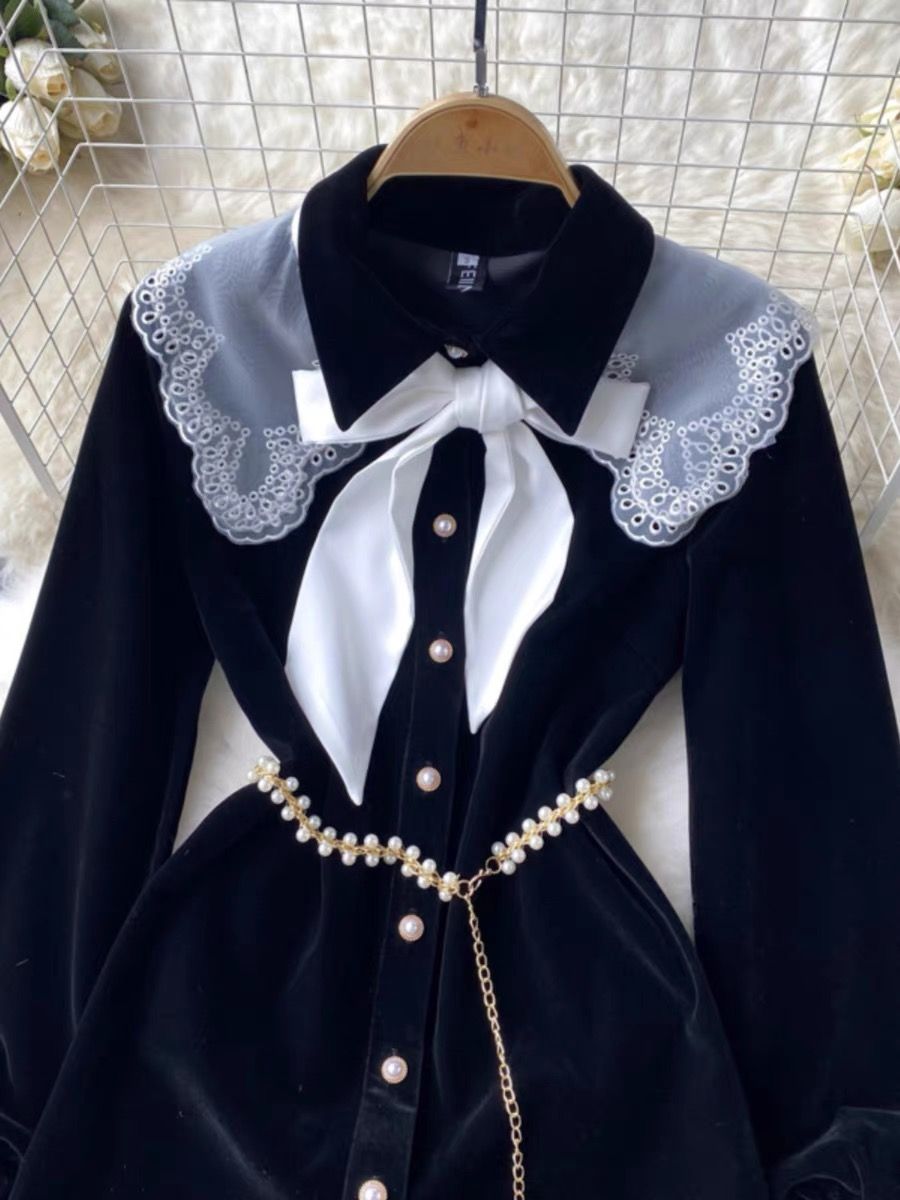 Fit for a royal cashmere dress FD254 image