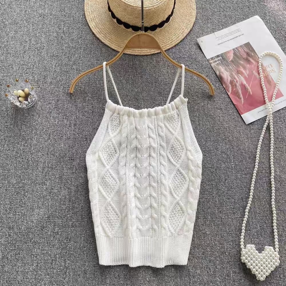 Night in maldives knit top 5KZZ160 image