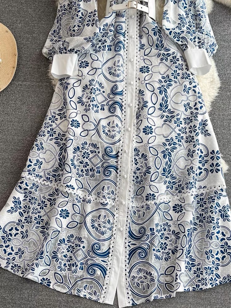 Bonita lace dress & belt ED70 image