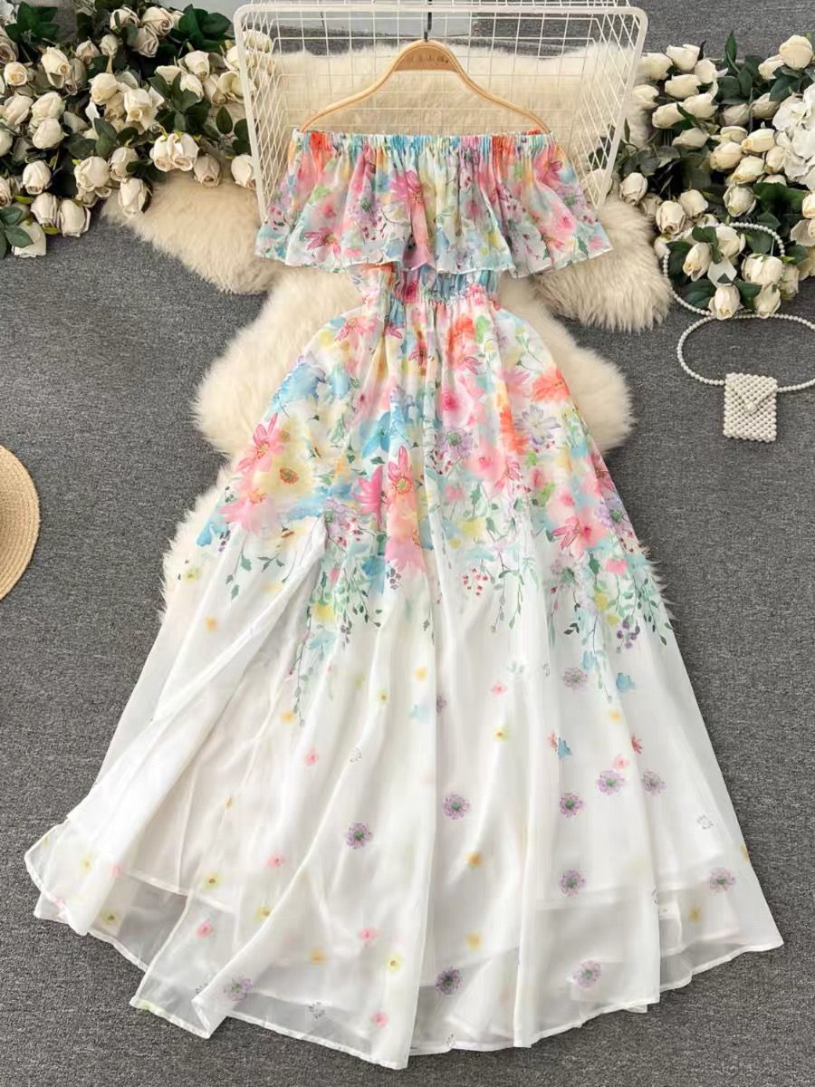 Same day different girl floral dress CD770 image