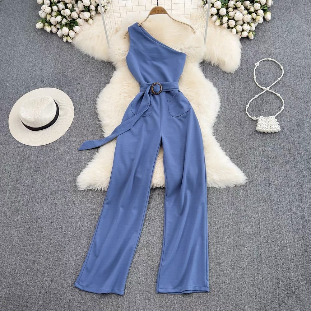 Bring the drama Capri short jumpsuit JRZZ467 image