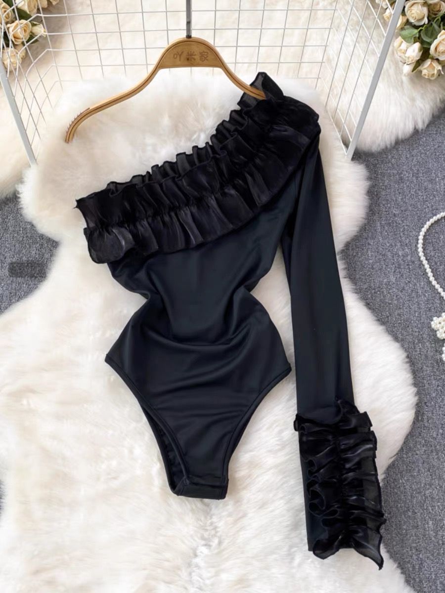 Chain my heart floral bodysuit TZZ1984 image