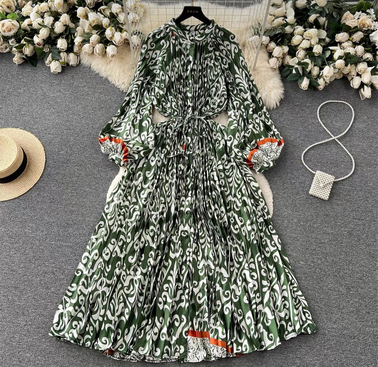 Cute but spoiled print dress FD215 image