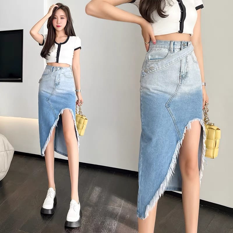 Not your babe denim skirt SZZ178 image