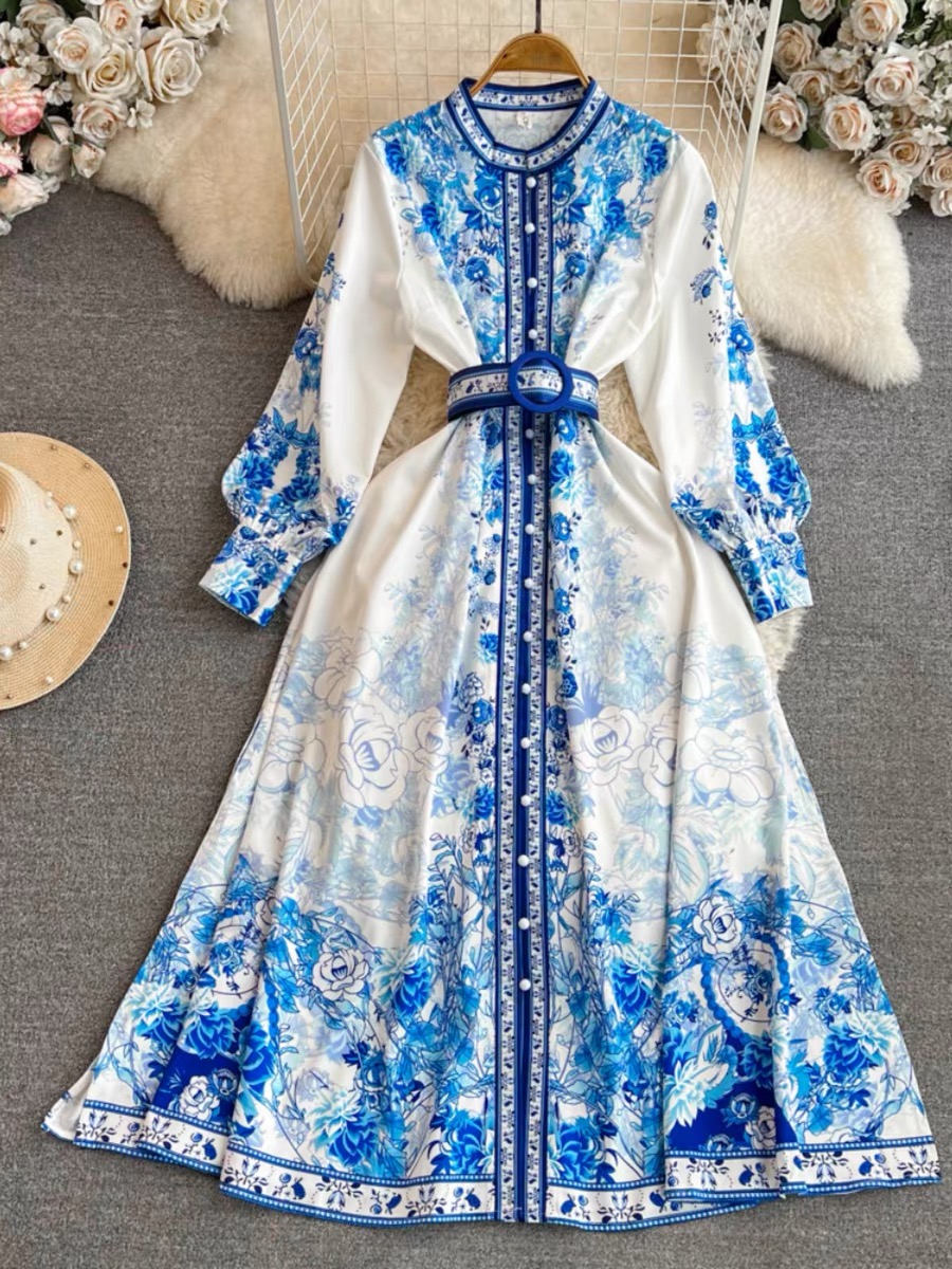 Don’t be basic print dress ED132