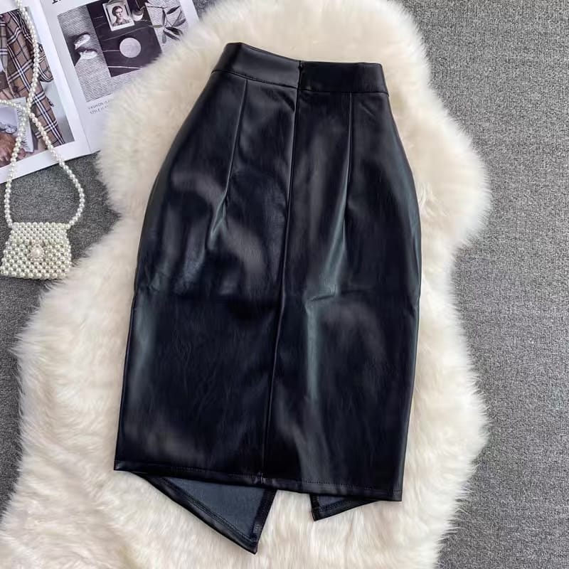 Evening babe leather skirt SZZ180 image
