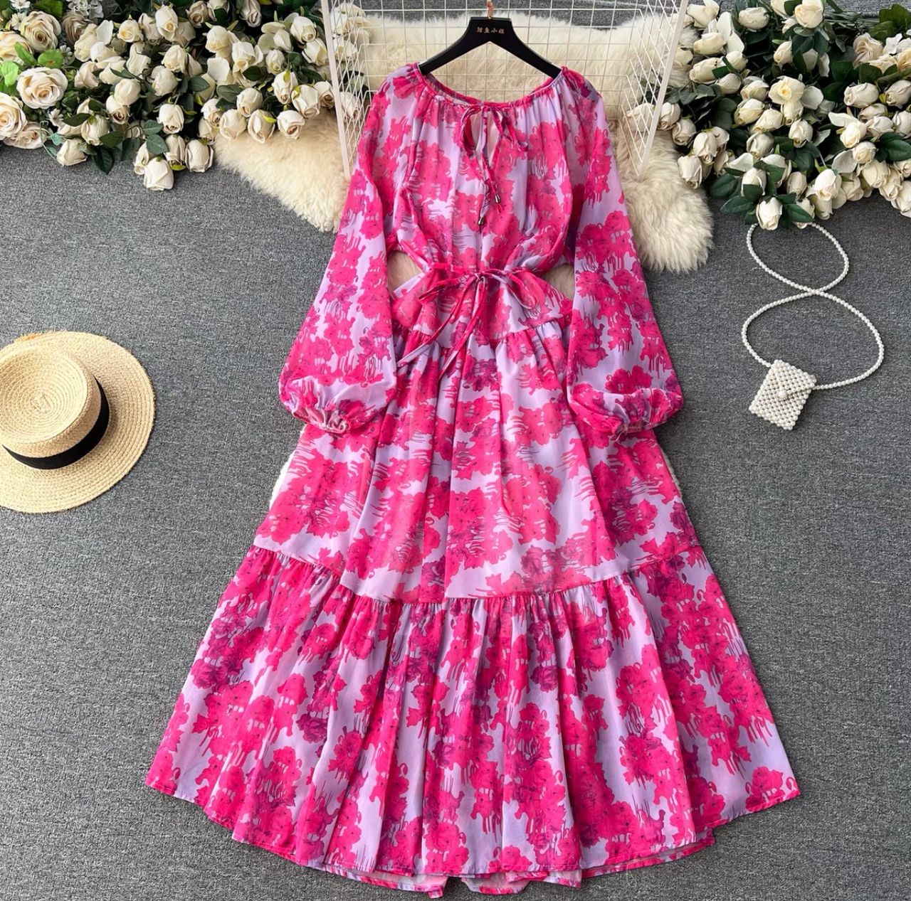 Living the life colorful dress CD362 image