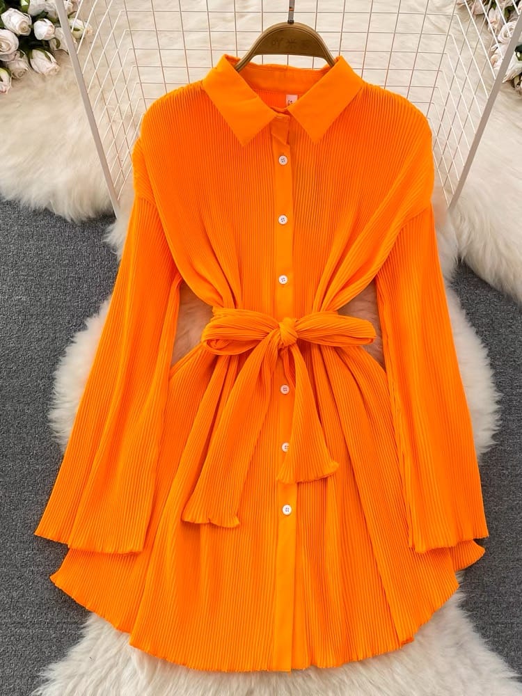 Iconic moment stretchy shirt dress SDZZ802 image