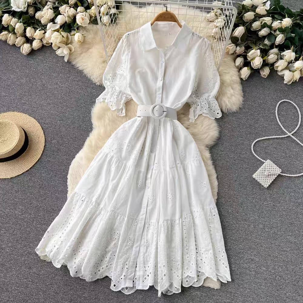 Mingle sensation lace dress & belt FD43 image