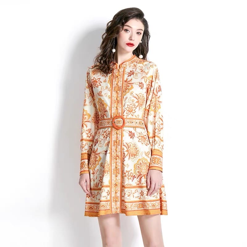 Had your chance print dress ED32 image