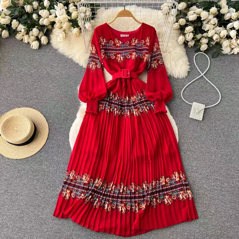 So much personality print dress FD85 image