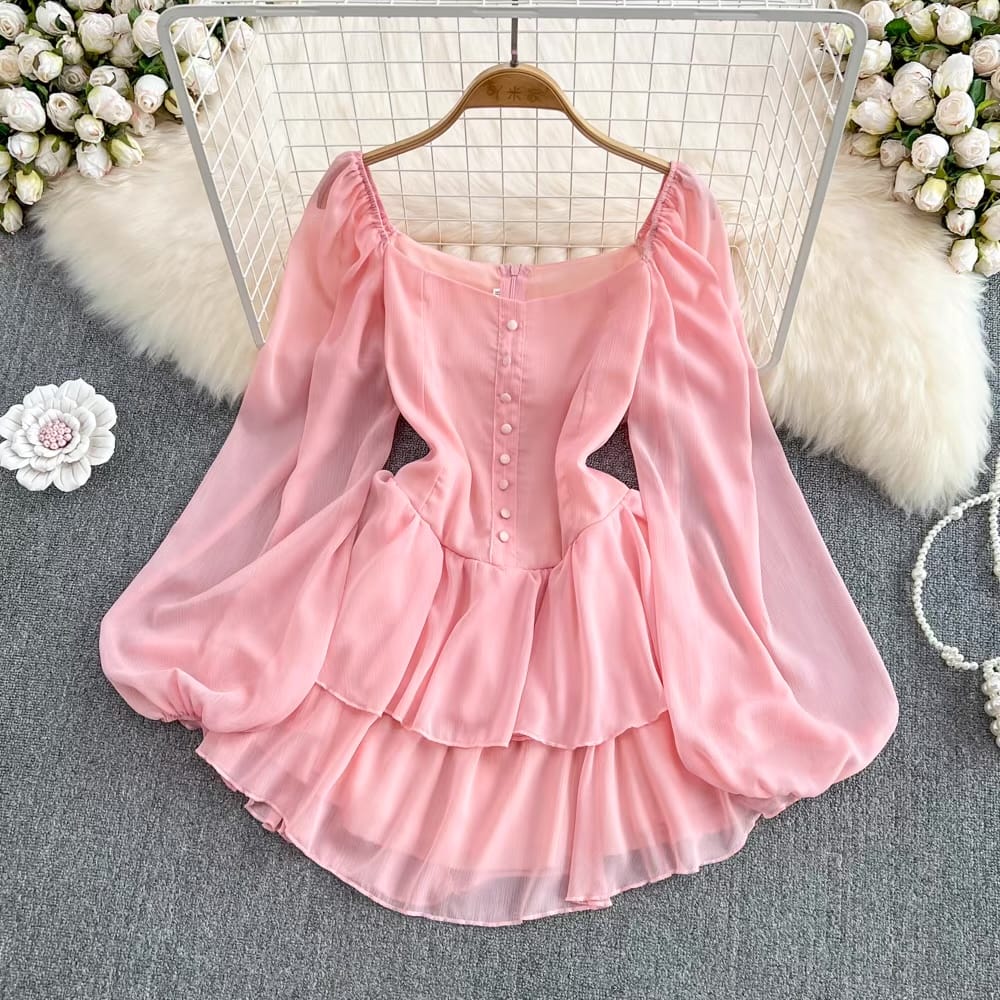 Big princess ruffle dress CD165 image
