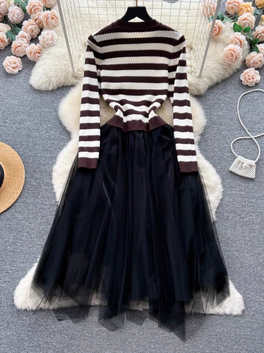 Pretty & provocative sweater dress KD136 image