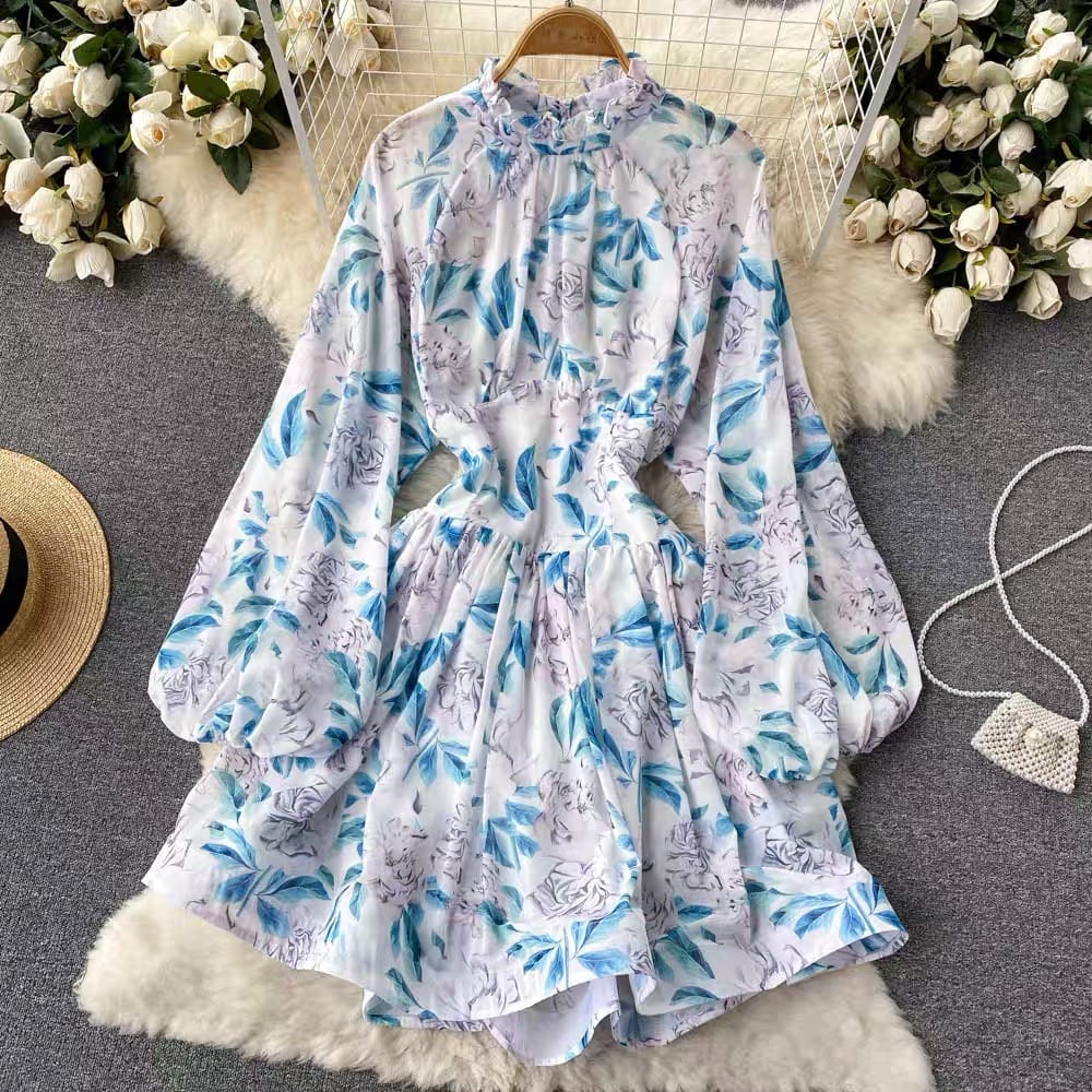 Win win situation mini print dress CD63 image