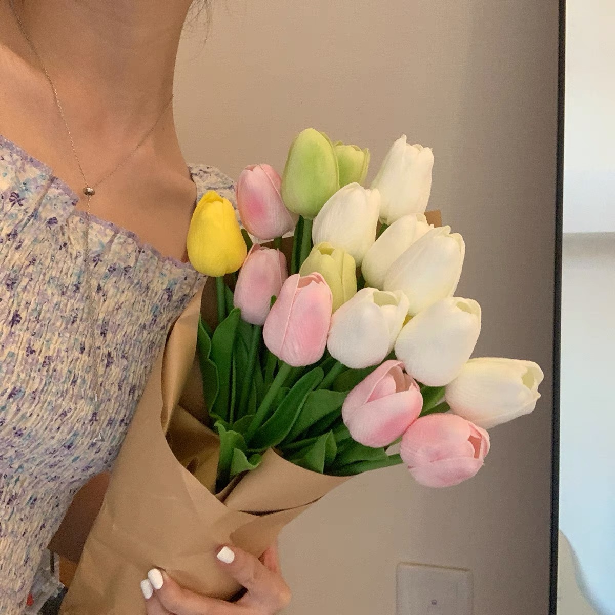 6 stems of artificial flowers DCZZ109 image