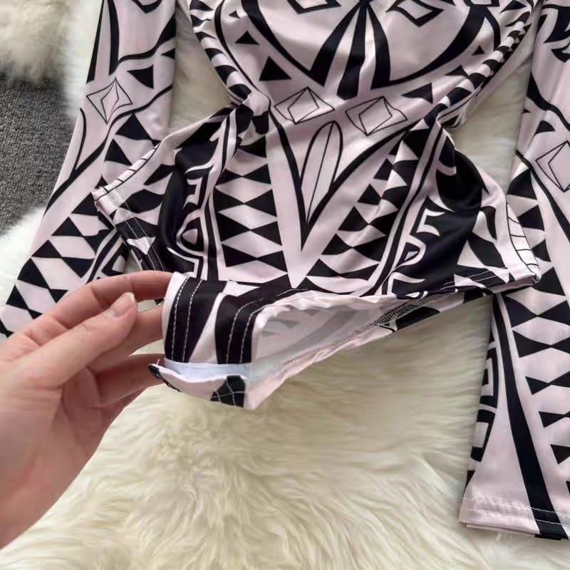 Rubi print bodysuit TZZ418 image