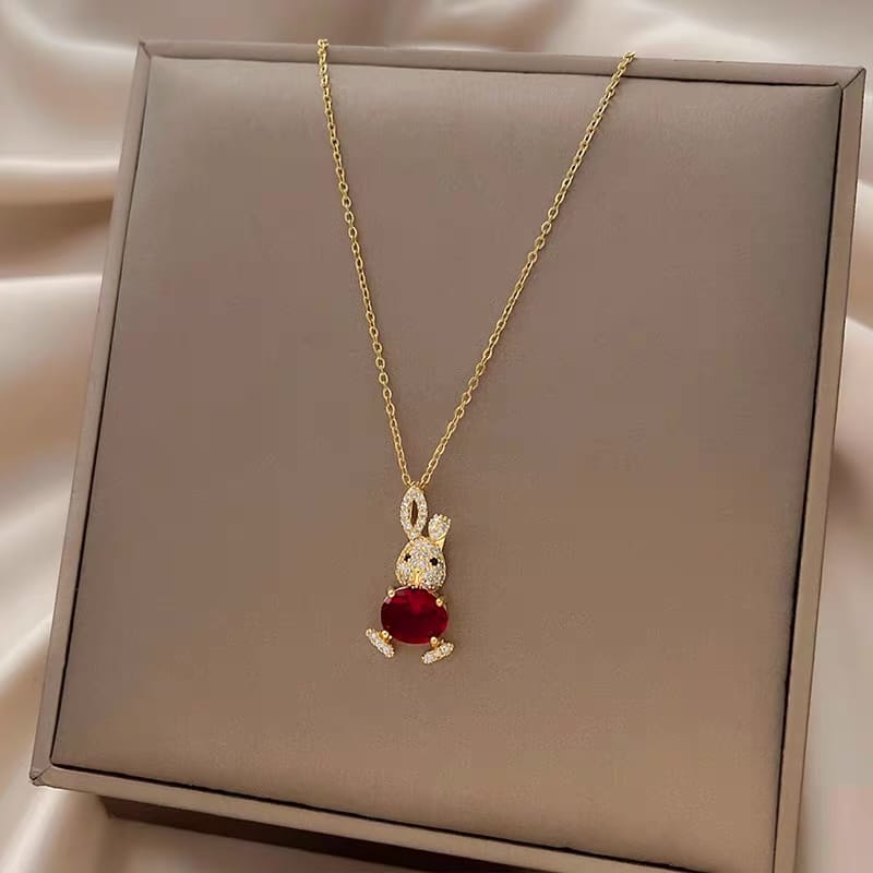 Shinny bunny necklace JW162 image