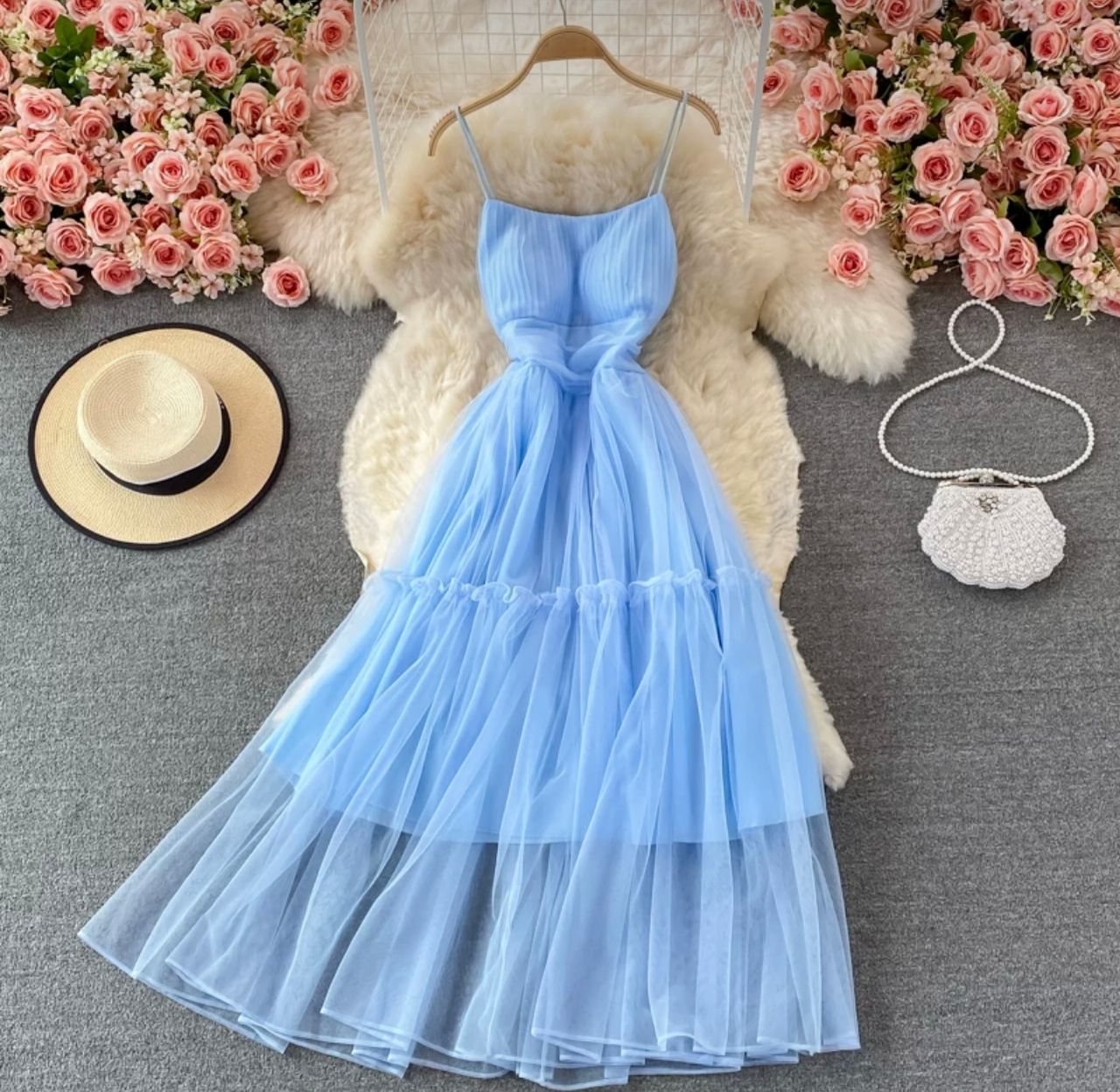 Empire shade mesh dress CD168 image