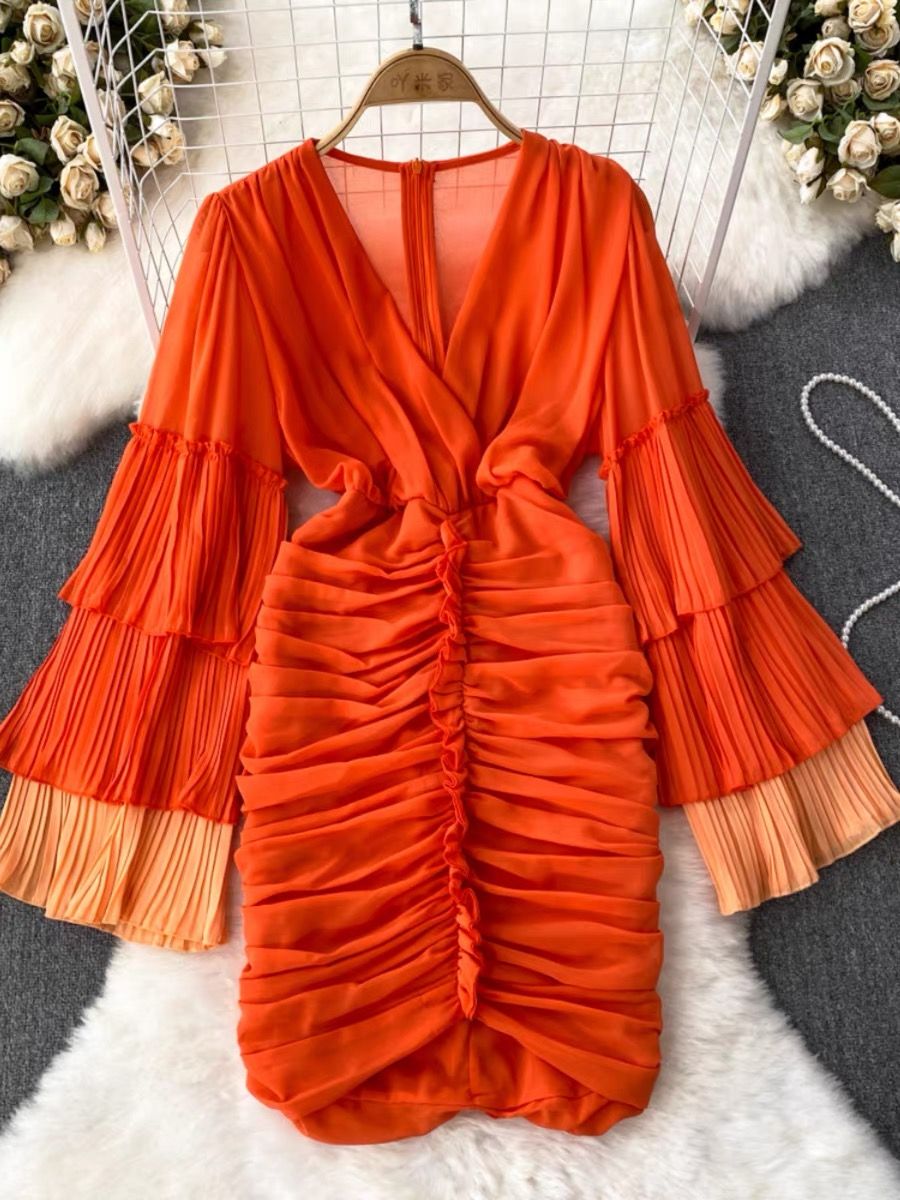 Let’s meet up ruched dress CBC195 image