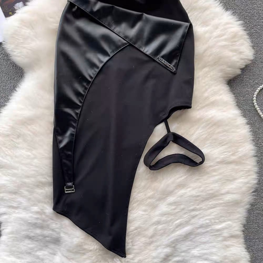 Hot stepper leather skirt SZZ204 image