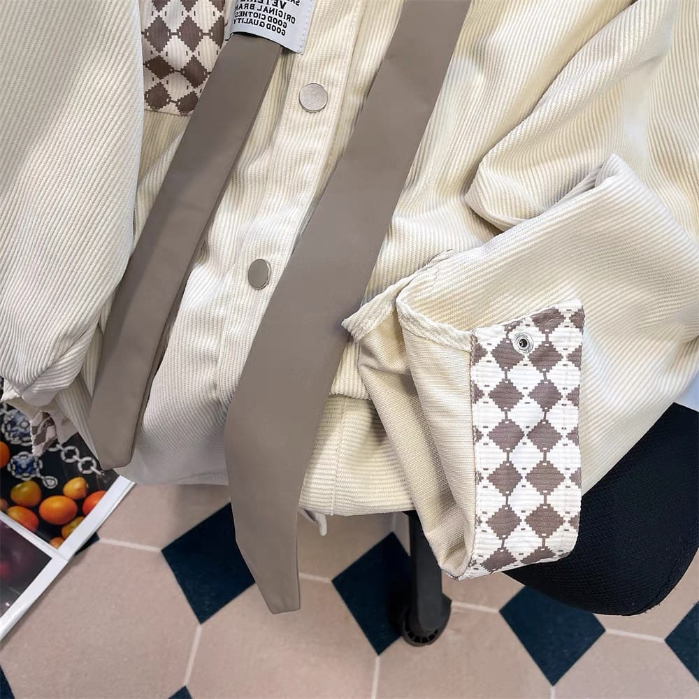 Billonaire girlfriend corduroy shirt SDZZ959 image