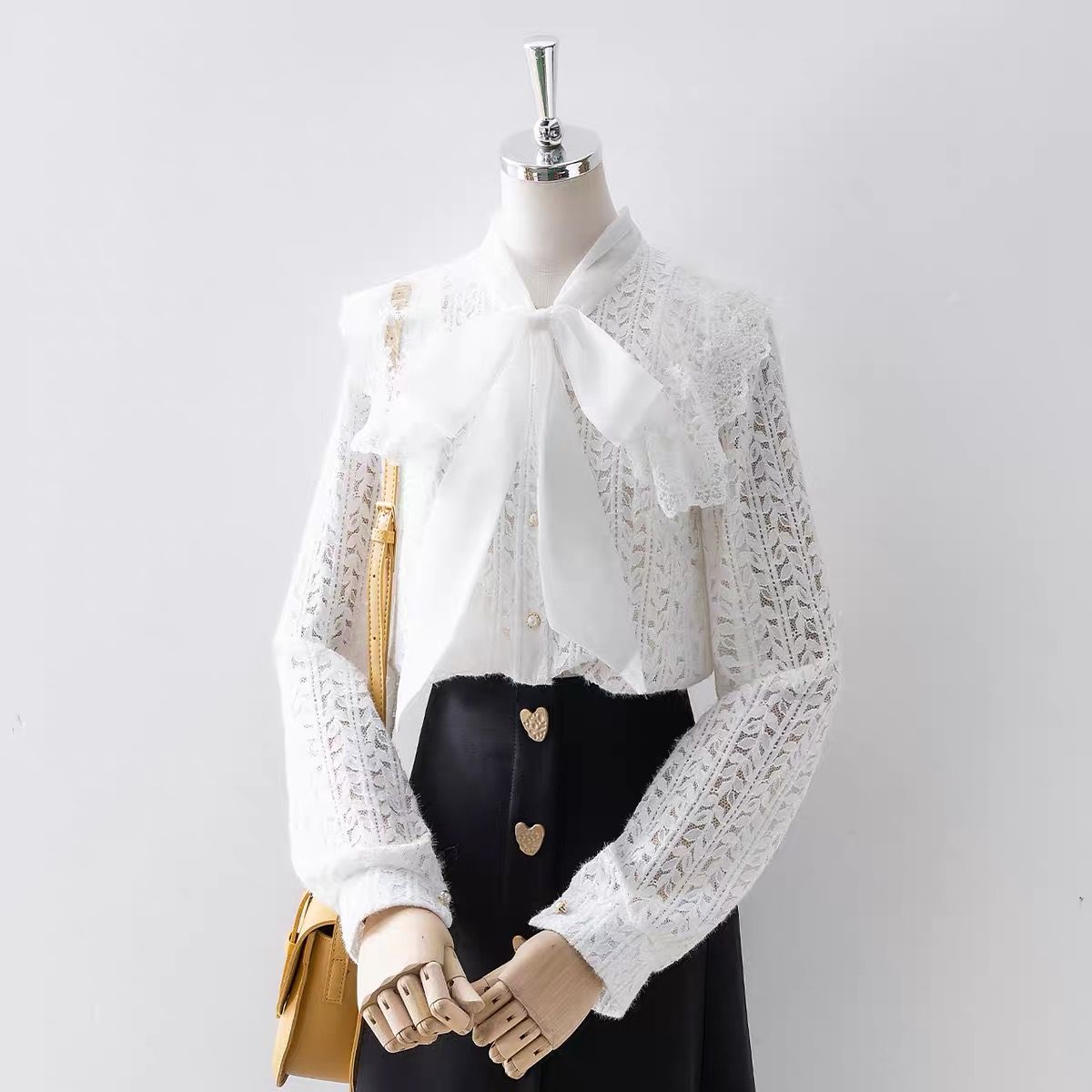 Back to school / work lace blouse ZVB106 image