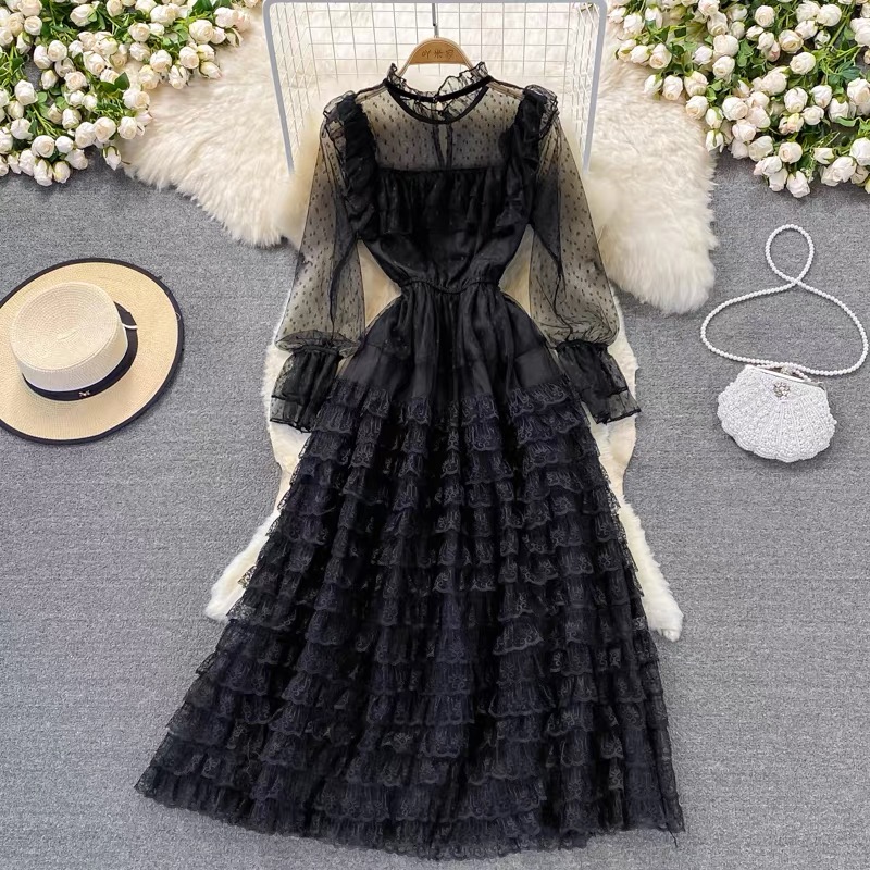 No more lies ruffle dresses FD286 image
