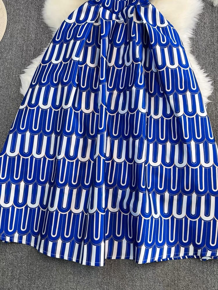 Summer staycation print dress CD298 image