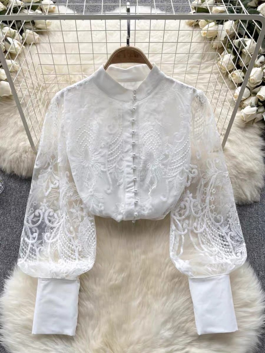 Limited edition designer lace blouse BE244 image