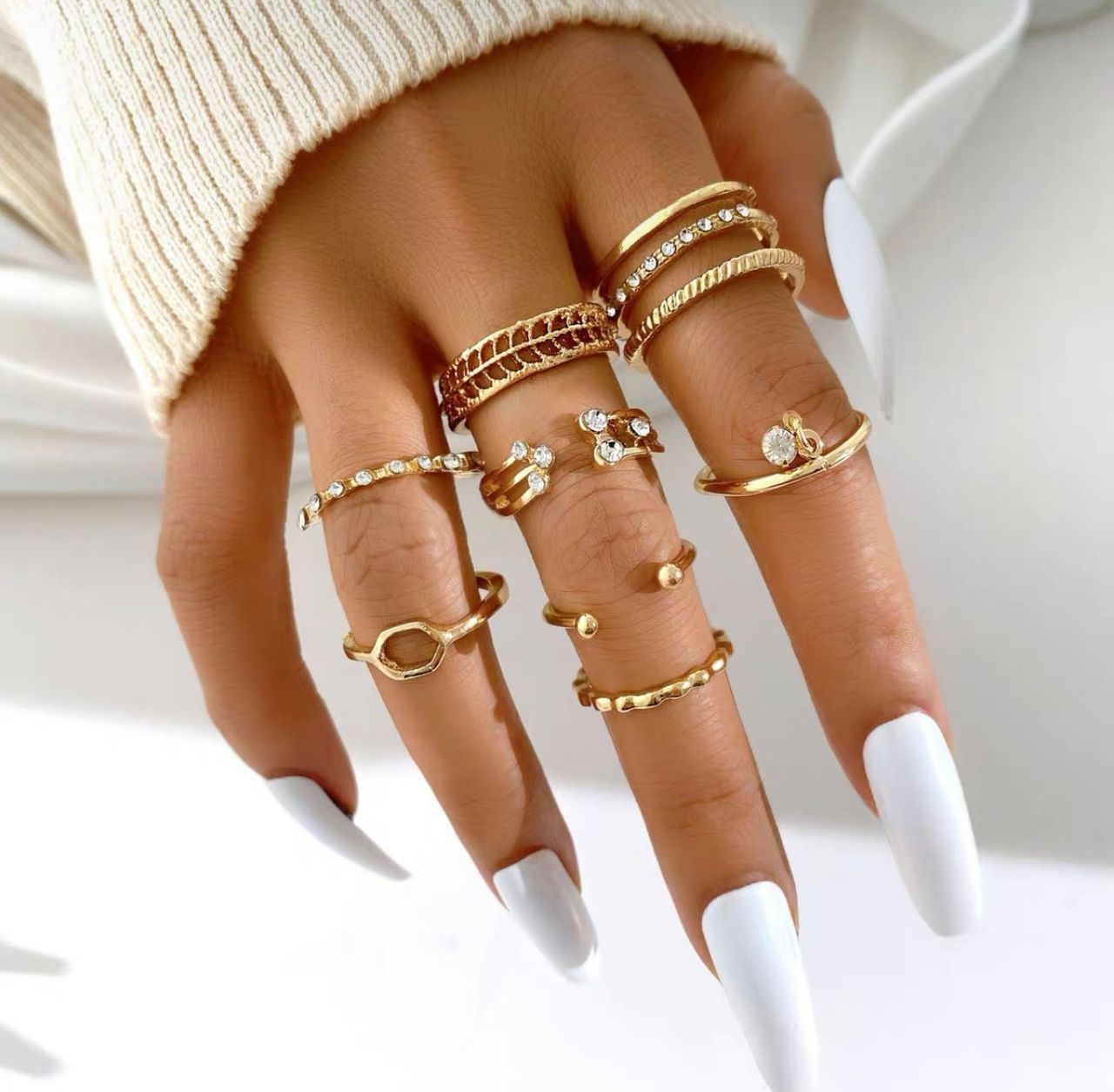 Luxury babe knuckle rings JW168 image