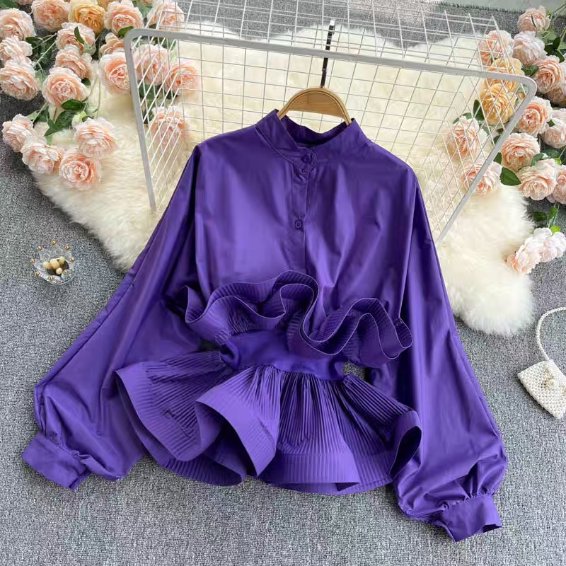 Flutter you away ruffle blouse BE113 image