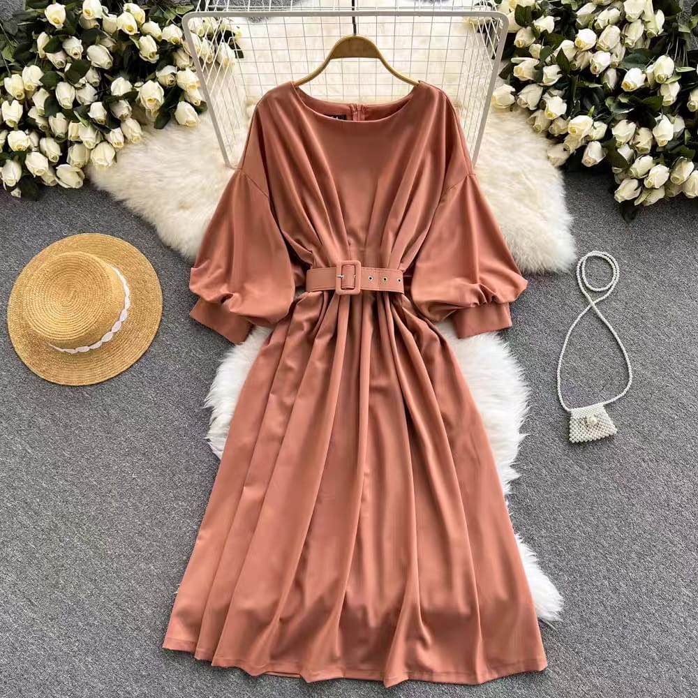 Work lady dress & belt CD38 image