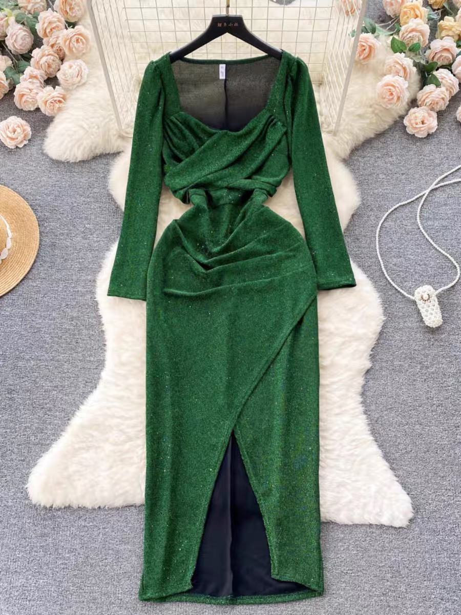 I am onto you sparkle dress FBC39
