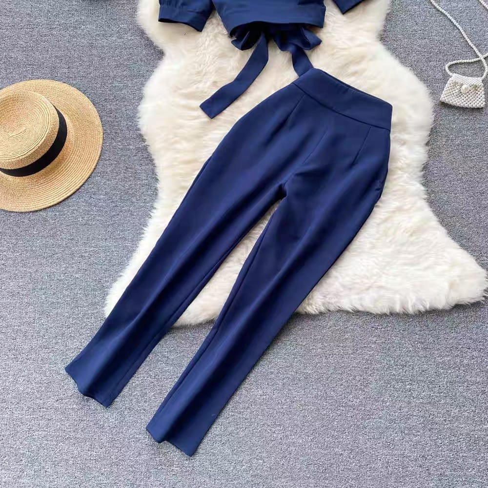 Soft spot crop top & pants TPZZ741 image