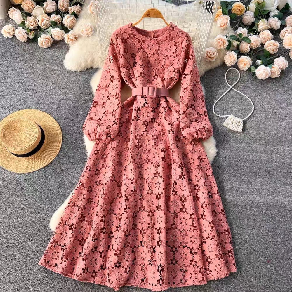 Overnight celebrity lace dress FD148 image