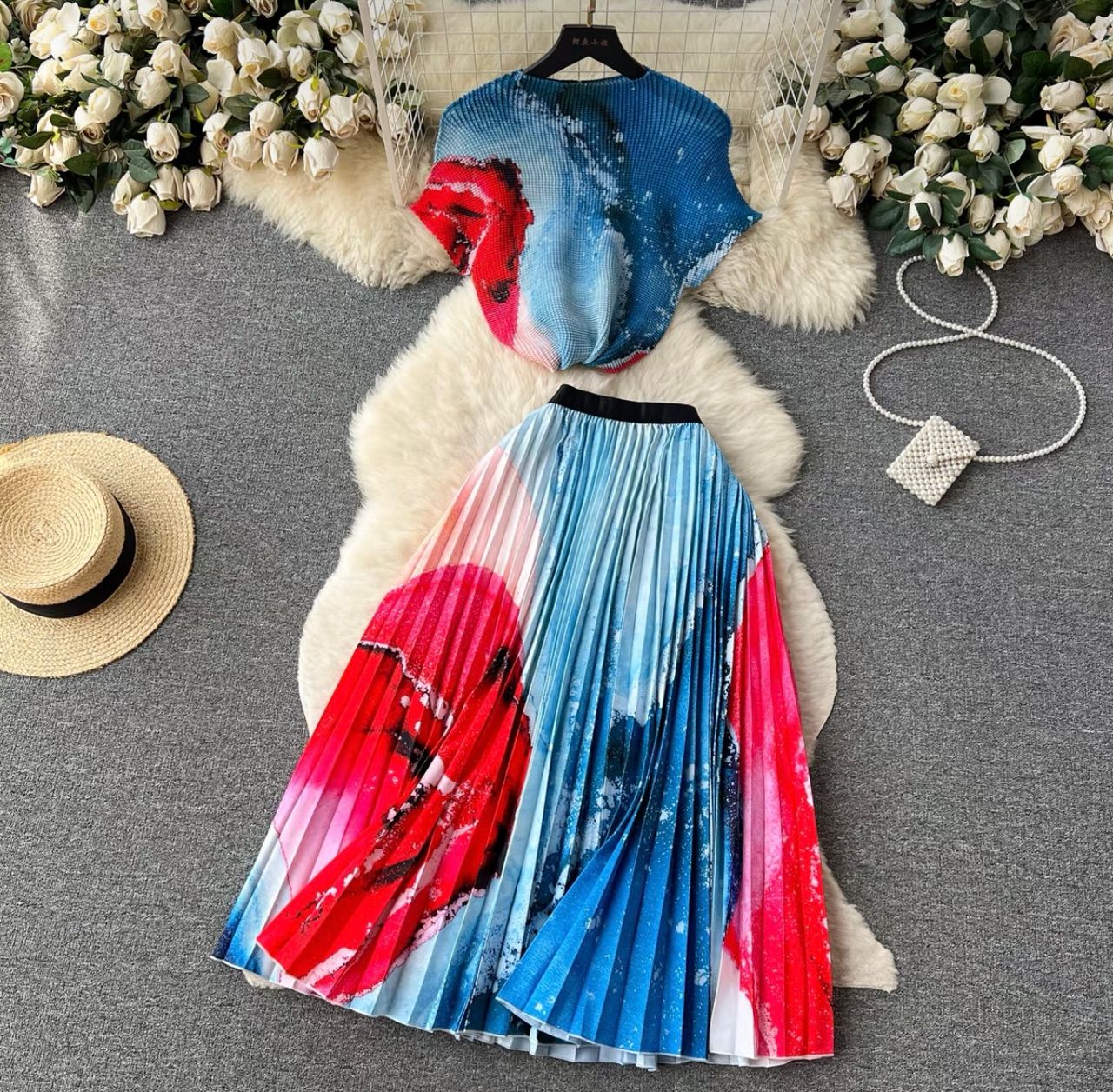 Full length miyaki top & skirt TPZZ2171 image