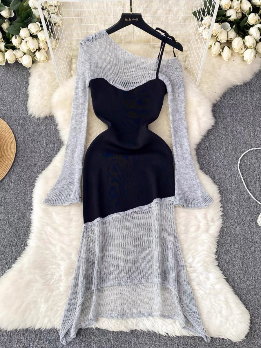 Whimsical beauty two color dress KD134