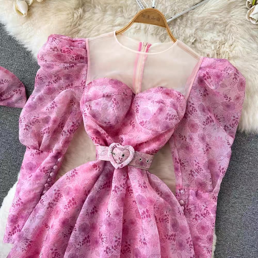 Birthday girl dress & hair bow FD75 image