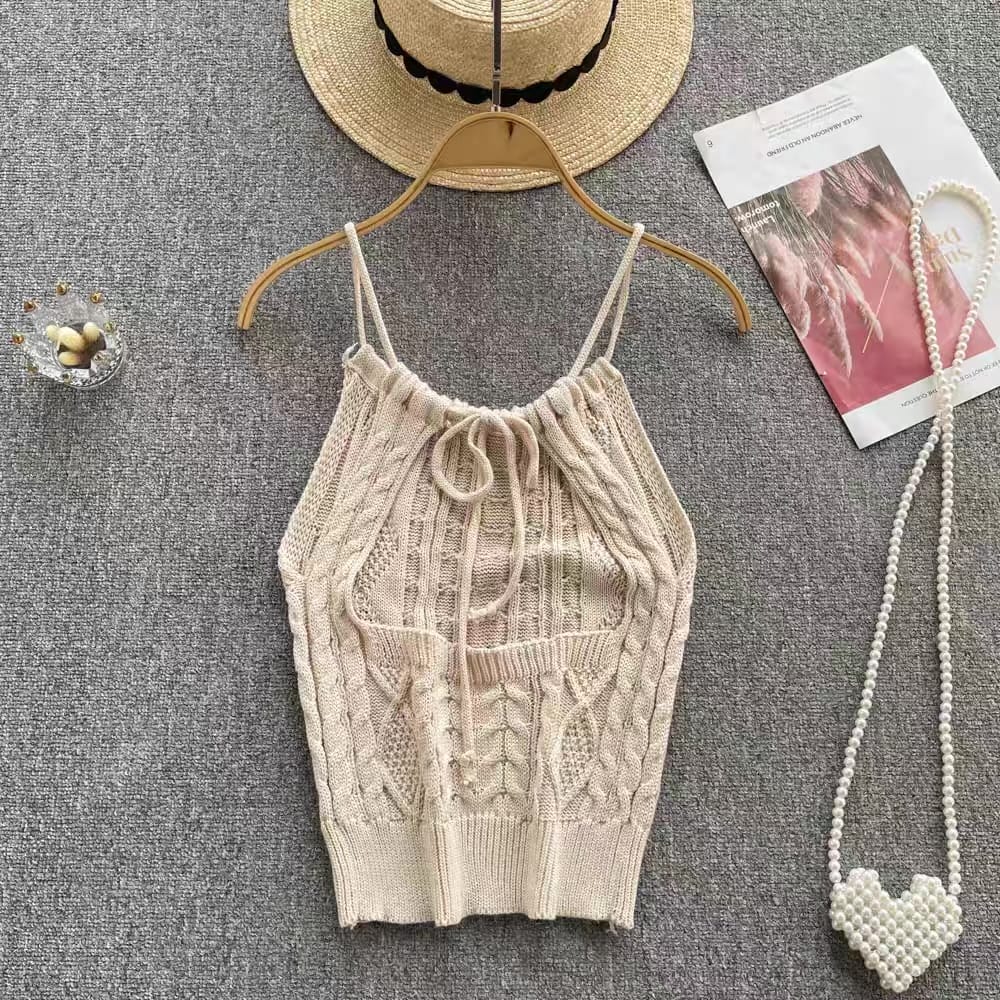 Night in maldives knit top 5KZZ160 image