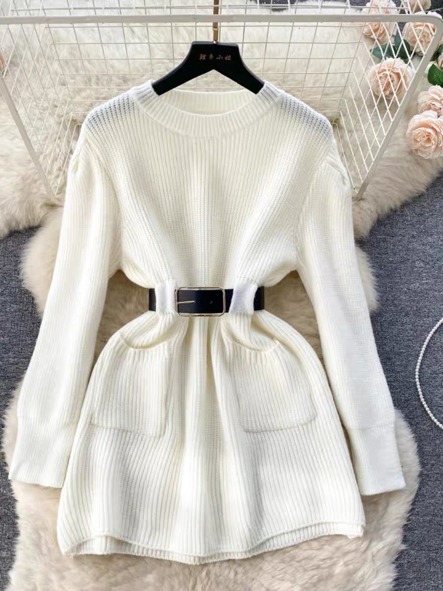 Millionaires club sweater dress & belt SSZZ895 image