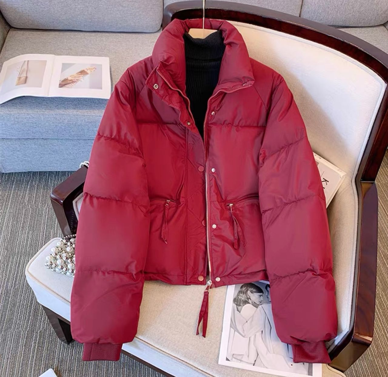Stylish queen puffer jacket PJ109 image