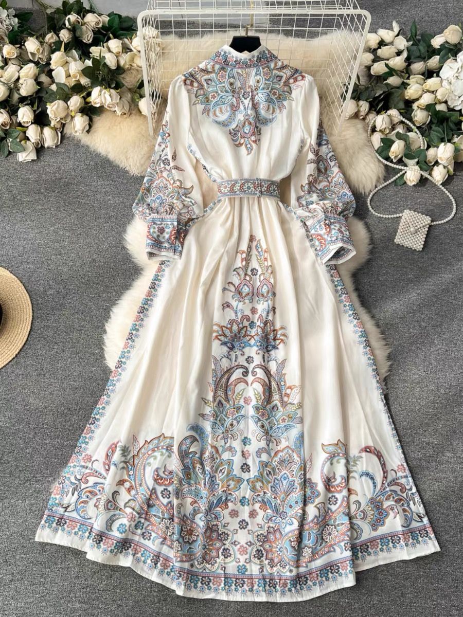 Closer to you print dress ED174 image