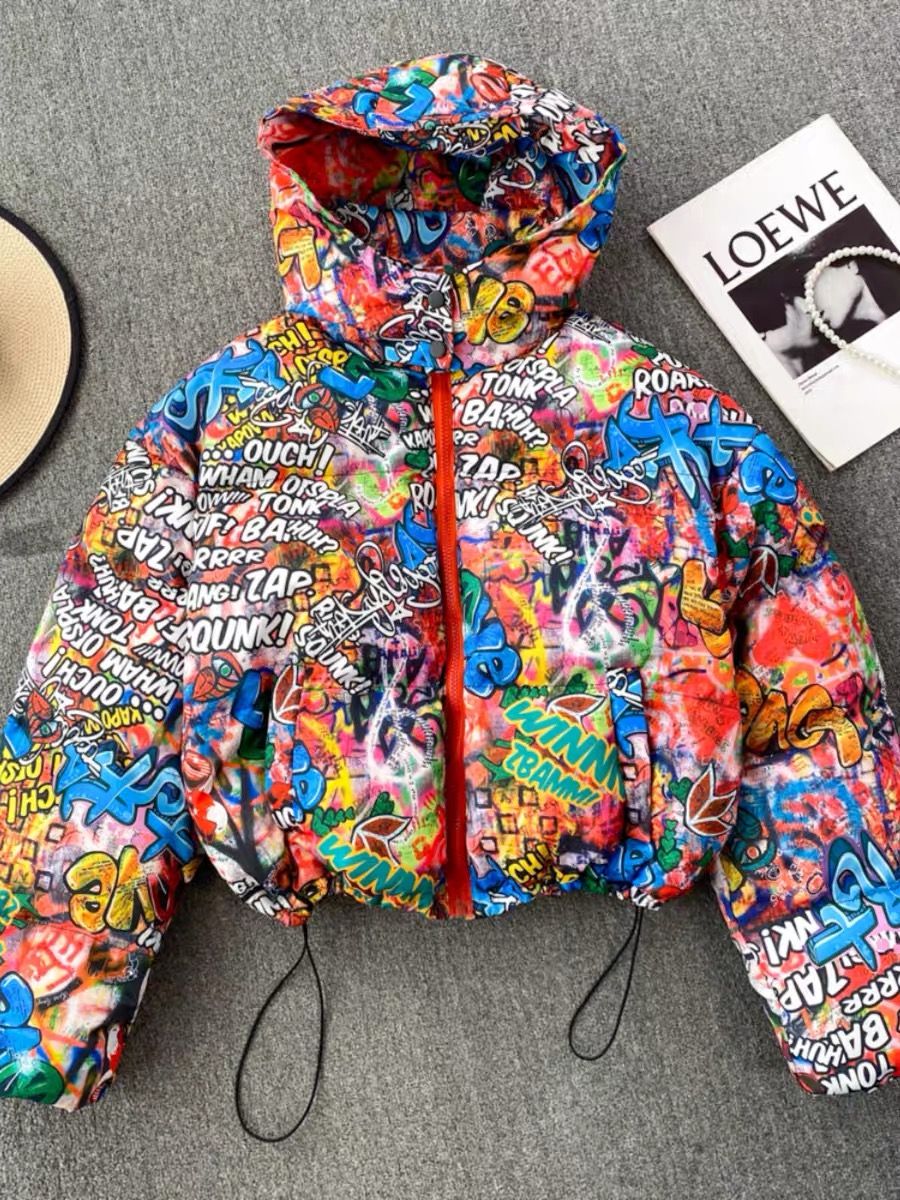 Western stand puffer jacket PJ113 image