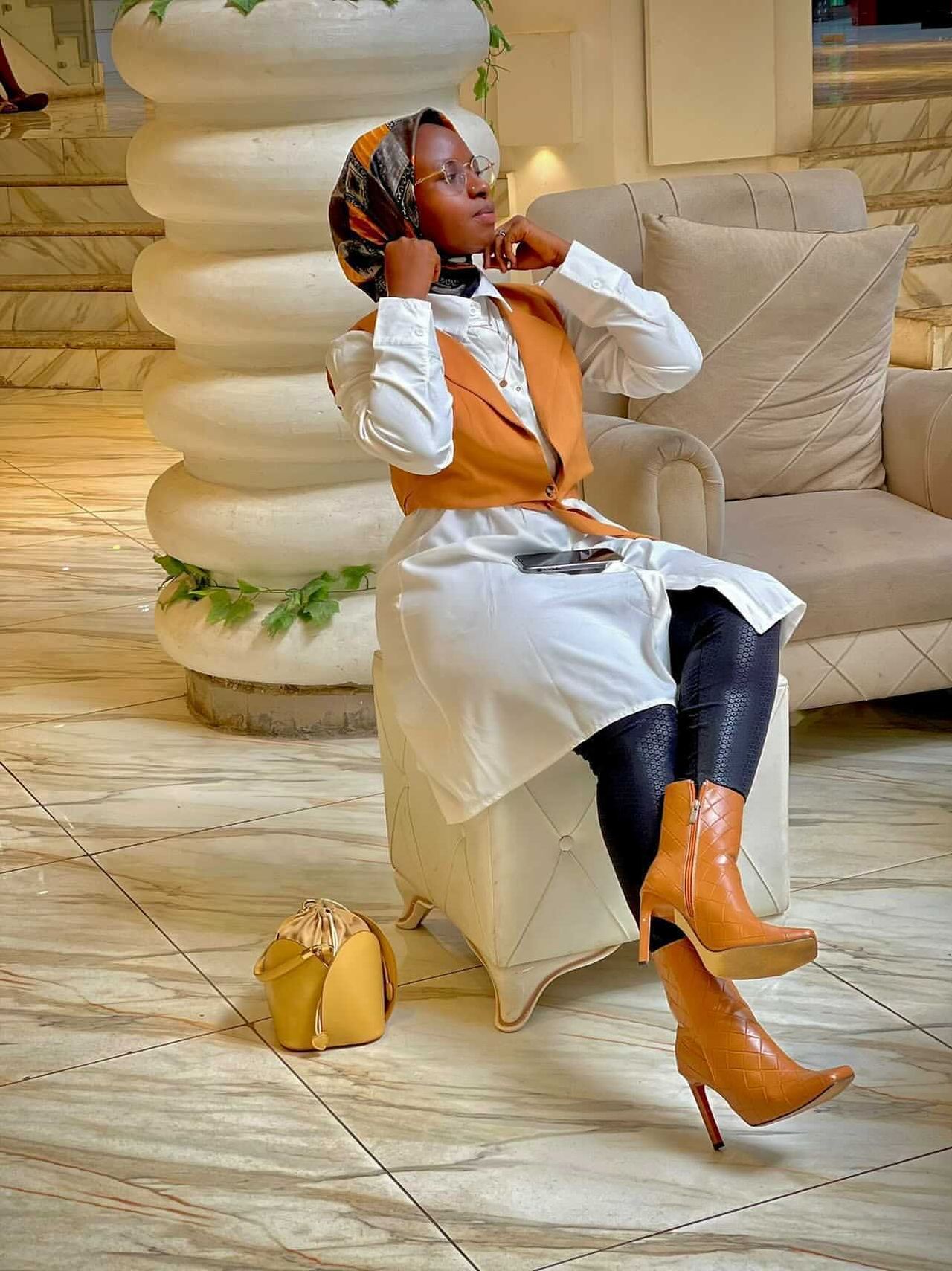 Boss moves waist coat & dress image